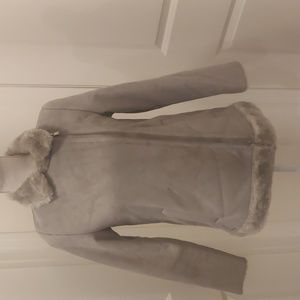 Zara Girl Faux Suede Fur Double Face Moto Jacket. Size 11/12 Girl. Size XSWomen